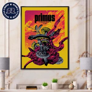 Primus Poster For Tonight Show In Cedar Rapids IA At McGrath Amphitheatre On July 27 2024 Home Decor Poster Canvas