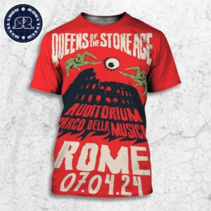 Queens Of The Stone Age Auditorium Parco della Musica At Roma Summer Fest In Rome Italy On July 4 2024 All Over Print Shirt