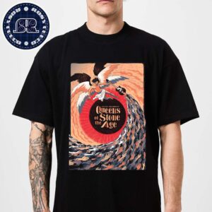 Queens Of The Stone Age Poster At Roma Summer Fest In Rome Italy On July 4 2024 Art By Sabrina Gabrielli Premium T-Shirt