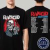 Rancid Bo Knows Skele-Tim 2024 NA Tour Schedule List Two Sides Print Unisex T-Shirt