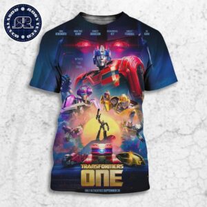 SDCC Poster For Transformers One Releasing In Theaters On September 20 All Over Print Shirt