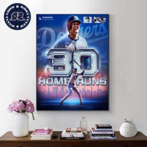 Shohei Ohtani Reaches The 30-Home Run Mark For The 4th Straight Season Home Decor Poster Canvas