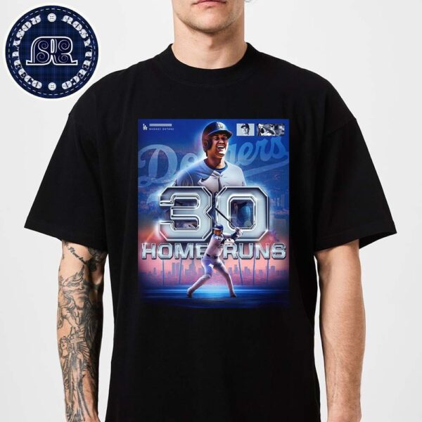 Shohei Ohtani Reaches The 30-Home Run Mark For The 4th Straight Season Unisex T-Shirt