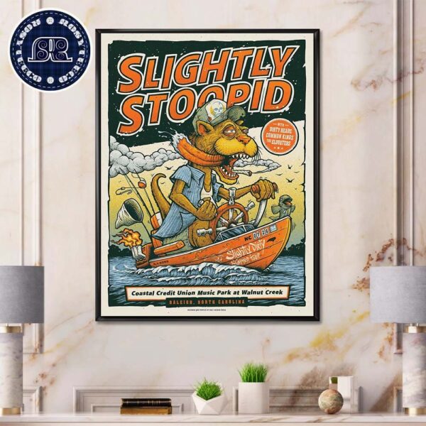 Slightly Stoopid Tonight At Coastal Credit Union Music Park at Walnut Creek In Raleigh North Carolina On July 26 2024 Poster Canvas