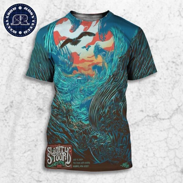 Slightly Stoopid Tonight In Holmdel NJ At PNC Bank Arts Center On July 12 2024 All Over Print Shirt