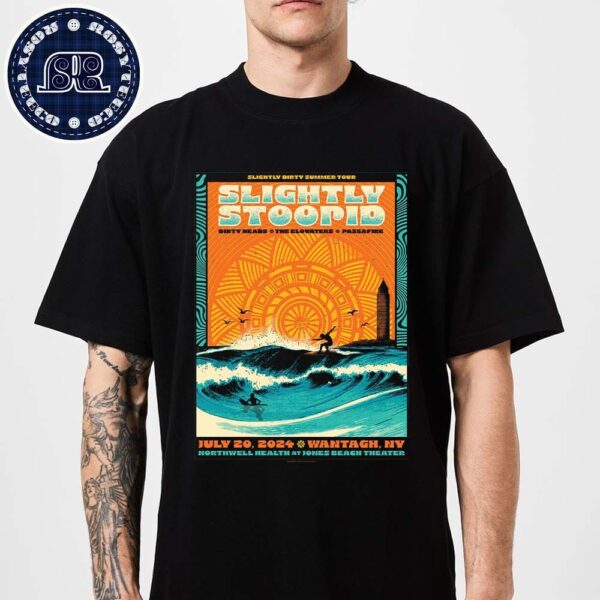 Slightly Stoopid Tonight In Wantagh NY At Northwell Health At Jones Beach Theater On July 20 Slightly Dirty Summer Tour 2024 Classic T-Shirt