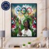 Lady Gaga Paris 2024 Olympic Games Home Decor Poster Canvas