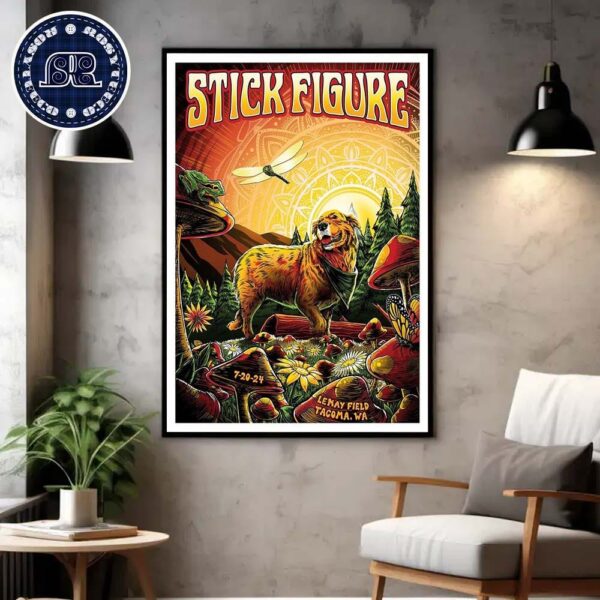 Stick Figure Tonight In Tacoma WA At LeMay ACM Haub Field With SOJA And Little Stranger On July 20 2024 Home Decor Poster Canvas