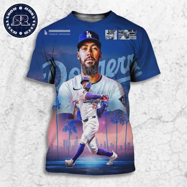 Teoscar Hernandez From Los Angeles Dodgers Is The First Player To Win The Home Run Derbey All Over Print Shirt