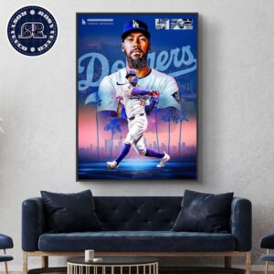 Teoscar Hernandez From Los Angeles Dodgers Is The First Player To Win The Home Run Derbey Poster Canvas