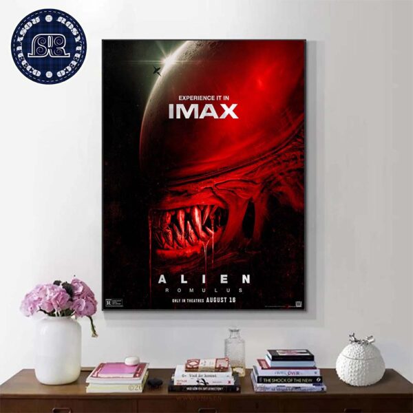 The IMAX Poster For Alien Romulus Only In Theaters On August 16 Wall Decor Poster Canvas