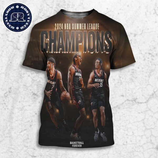 The Miami Heat Defeat The Memphis Grizzlies To Win The 2024 NBA Summer League Championship All Over Print Shirt