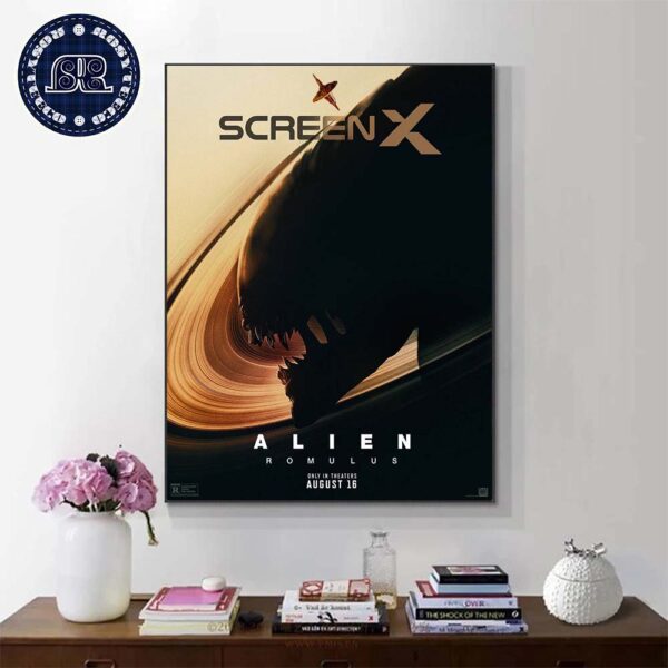 The ScreenX Poster For Alien Romulus Only In Theaters On August 16 Wall Decor Poster Canvas