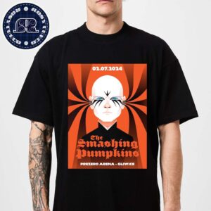 The Smashing Pumpkins Concert Poster For Tonight Show In Glwice At Prezero Arena On July 2 2024 Unisex T-Shirt