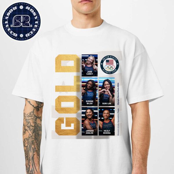 The Women Of USA Gymnastics Olympic Gold Olympic Games Paris 2024 T-Shirt