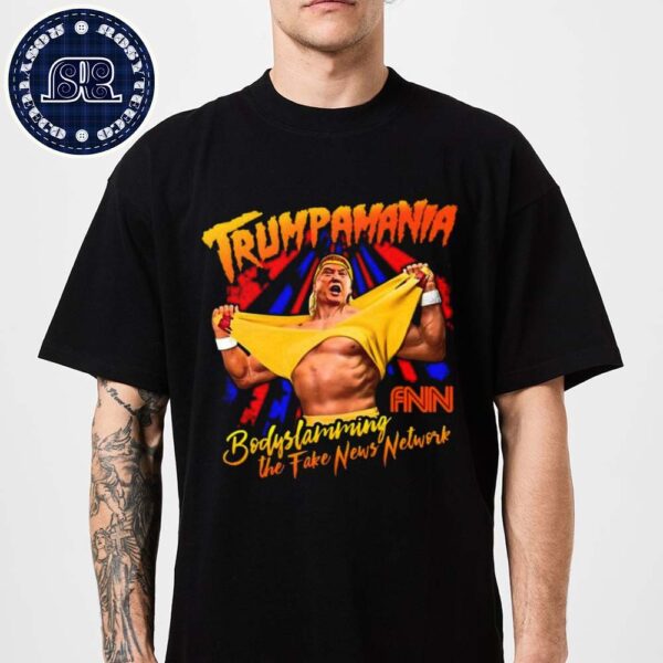 Trumpmania Body Slamming The Fake News Network Let Trumpmania Make America Great Again Premium T-Shirt