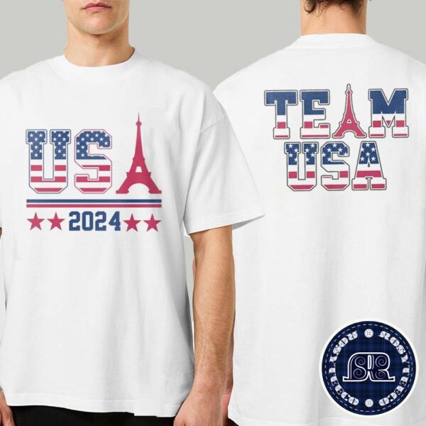 USA 2024 Paris Olympics Two Sides Print Premium T-Shirt