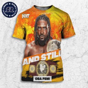 WWE NXT North American Champion And Still Oba Femi On July 16 2024 All Over Print Shirt