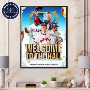 Welcome To The Baseball Hall Class Of 2024 Home Decor Poster Canvas