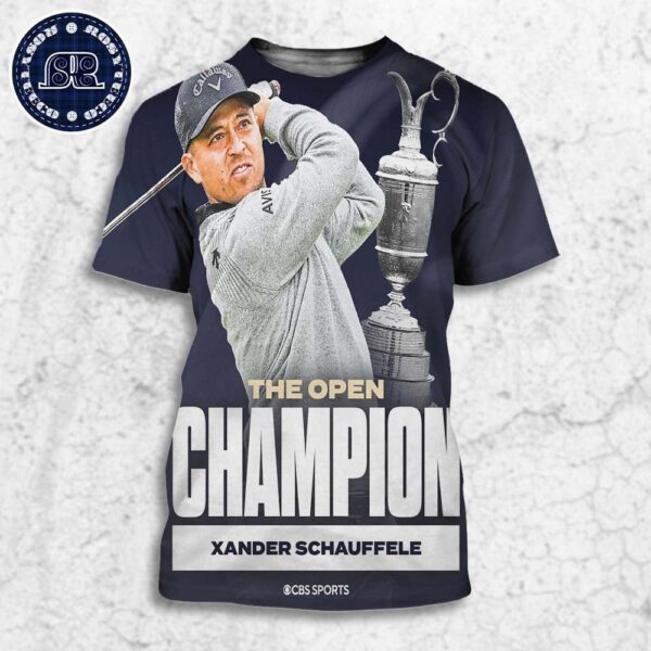 Xander Schauffele Two-Time Major Champ The Open Champion All Over Print Shirt