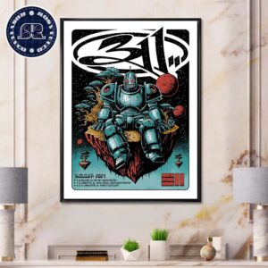 311 Band Poster For Show In Raleigh NC At Red Hat Amphitheater On August 10 Summer 2024 Home Decor Poster Canvas