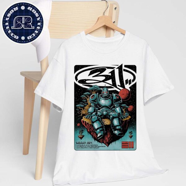 311 Band Poster For Show In Raleigh NC At Red Hat Amphitheater On August 10 Summer 2024 Unisex T-Shirt