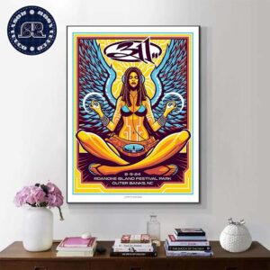 311 Band Poster For Show Music In Outer Banks NC At Roanoke Island Festival Park On August 9 2024 Home Decor Poster Canvas