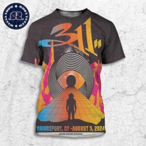 311 Band Poster In Bridgeport CT At Hartford HealthCare Amphitheater On August 3 2024 All Over Print Shirt