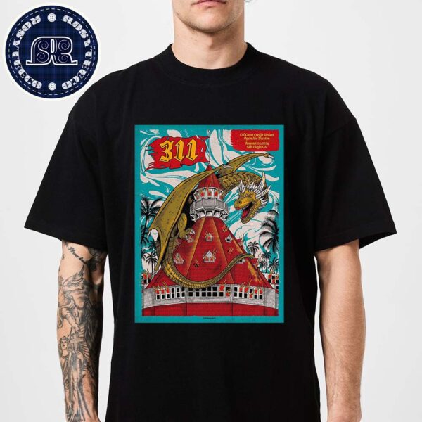 311 Band Show Poster In San Diego CA On August 25 2024 At Cal Coast Credit Union Open Air Theatre Premium T-Shirt