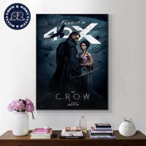 4DX Poster For The Crow Only In Theaters August 23 Home Decor Poster Canvas