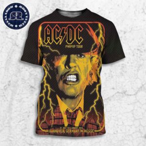 ACDC PWR UP Tour 2024 Concert Poster For Show At Messe In Hannover Germany On July 31 And August 4 2024 All Over Print Shirt