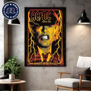 ACDC PWR UP Tour 2024 Concert Poster For Show At Messe In Hannover Germany On July 31 And August 4 2024 Home Decor Poster Canvas