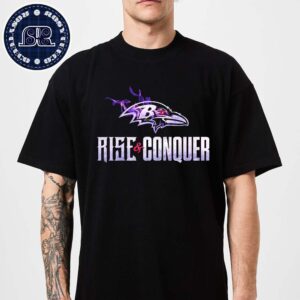 Baltimore Ravens Rise And Conquer Gift For Fan Unisex T-Shirt