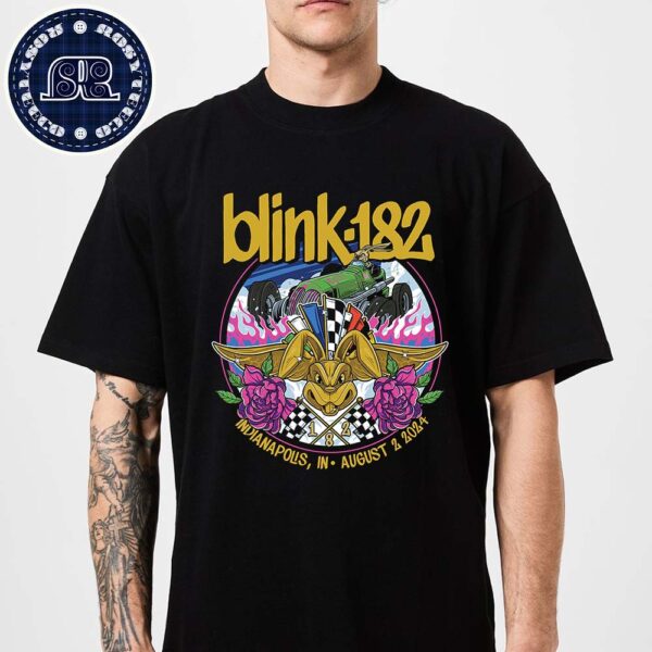 Blink 182 Artwork For Show Tonight In Indianapolis IN At Gainbridge Fieldhouse On August 2nd 2024 Unisex T-Shirt