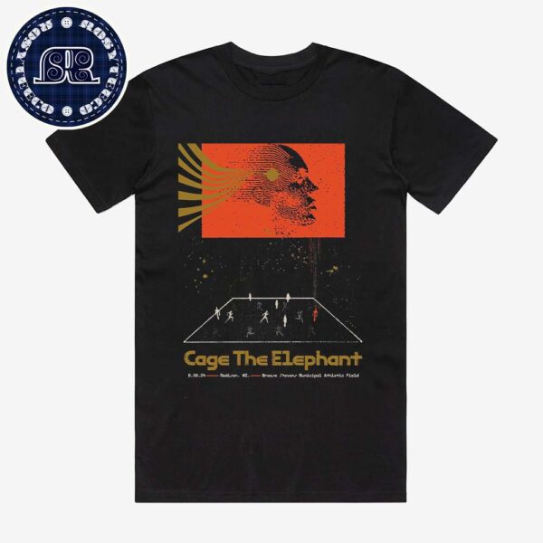 Cage The Elephant Concert Poster For Madison WI At The Very Chill Breese Stevens Athletic Field On August 8 2024 Classic T-Shirt