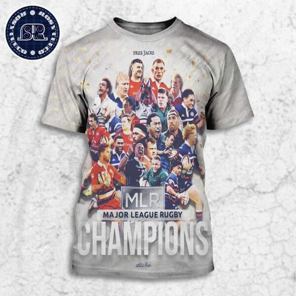 Congrats New England Free Jacks Champions 2024 Major League Rugby All Over Print Shirt