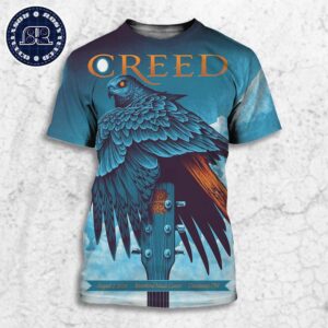 Creed Limited Edition Concert Poster For Tonight Show In Cincinnati Ohio At Riverbend Music Center On August 2 2024 All Over Print Shirt