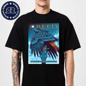 Creed Limited Edition Concert Poster For Tonight Show In Cincinnati Ohio At Riverbend Music Center On August 2 2024 Classic T-Shirt