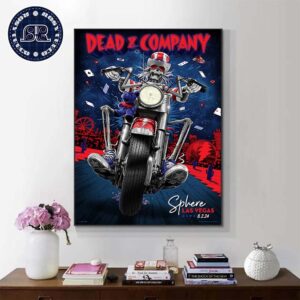 Dead And Company Concert Poster Dead Forever Rollin’ Into Friday At Sphere Las Vegas On August 2 2024 Home Decor Poster Canvas