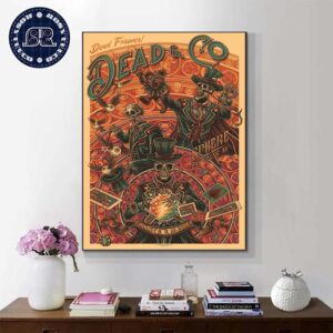 Dead And Company Dead Forever At Sphere Las Vegas NV On August 8th 9th 10th 2024 Art By Luke Martin Home Decor Poster Canvas