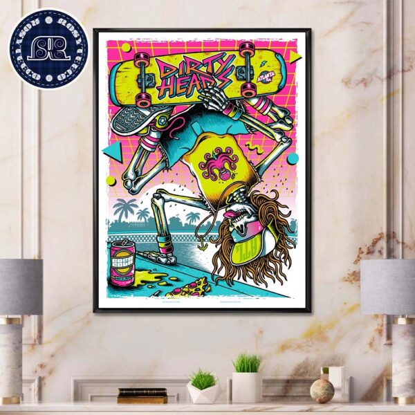 Dirty Heads In Atlanta Poster For Tonight At The Coca-Cola Roxy On July 31 2024 Home Decor Poster Canvas