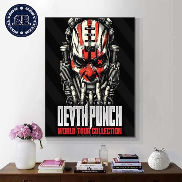 Five Finger Death Punch World Tour Collection North American Tour 2024 Home Decor Poster Canvas