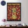 Foo Fighters Tonight Poster In Seattle WA US At T-Mobile Park On August 18th 2024 Poster Canvas