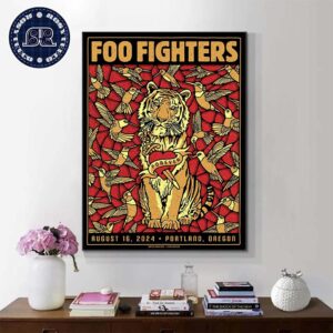 Foo Fighters Portland Event Poster In OR US At Providence Park On August 16 2024 Wall Decor Poster Canvas