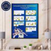 Los Angeles Clippers Official NBA Schedule 2024-2025 Regular Season Poster Canvas