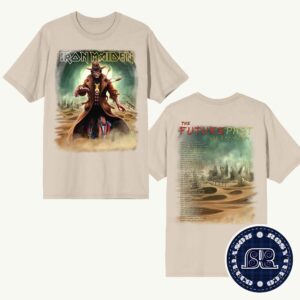 Iron Maiden Merch Tee The Future Past 2024 Tour Stranger Desert Two Sides Print Unisex T-Shirt