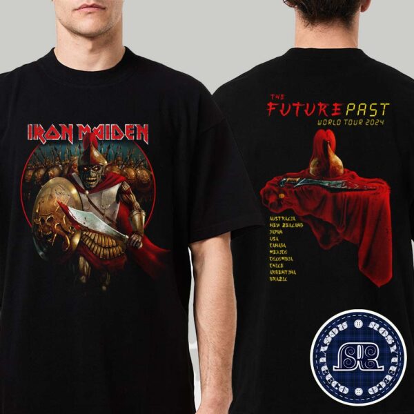 Iron Maiden Official Tee The Future Past 2024 World Tour Alexander The Great Two Sides Print Classic T-Shirt