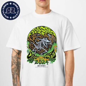 King Gizzard And The Lizard Wizard Event Poster In Detroit MI At Aretha Franklin Amphitheatre On August 23 2024 Dragon Artwork Unisex T-Shirt