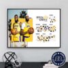 Los Angeles Clippers Official NBA Schedule 2024-2025 Regular Season Poster Canvas