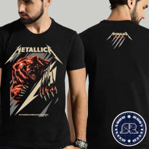 Metallica Bear M72 Chicago In IL US Event Tee M72 North American Tour 2024 At Soldier Field On August 9th And 11th 2024 Two Sides Print Vintage T-Shirt